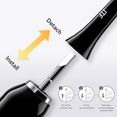 Pack of 9 replacement heads for JTF Sonic Toothbrush P200