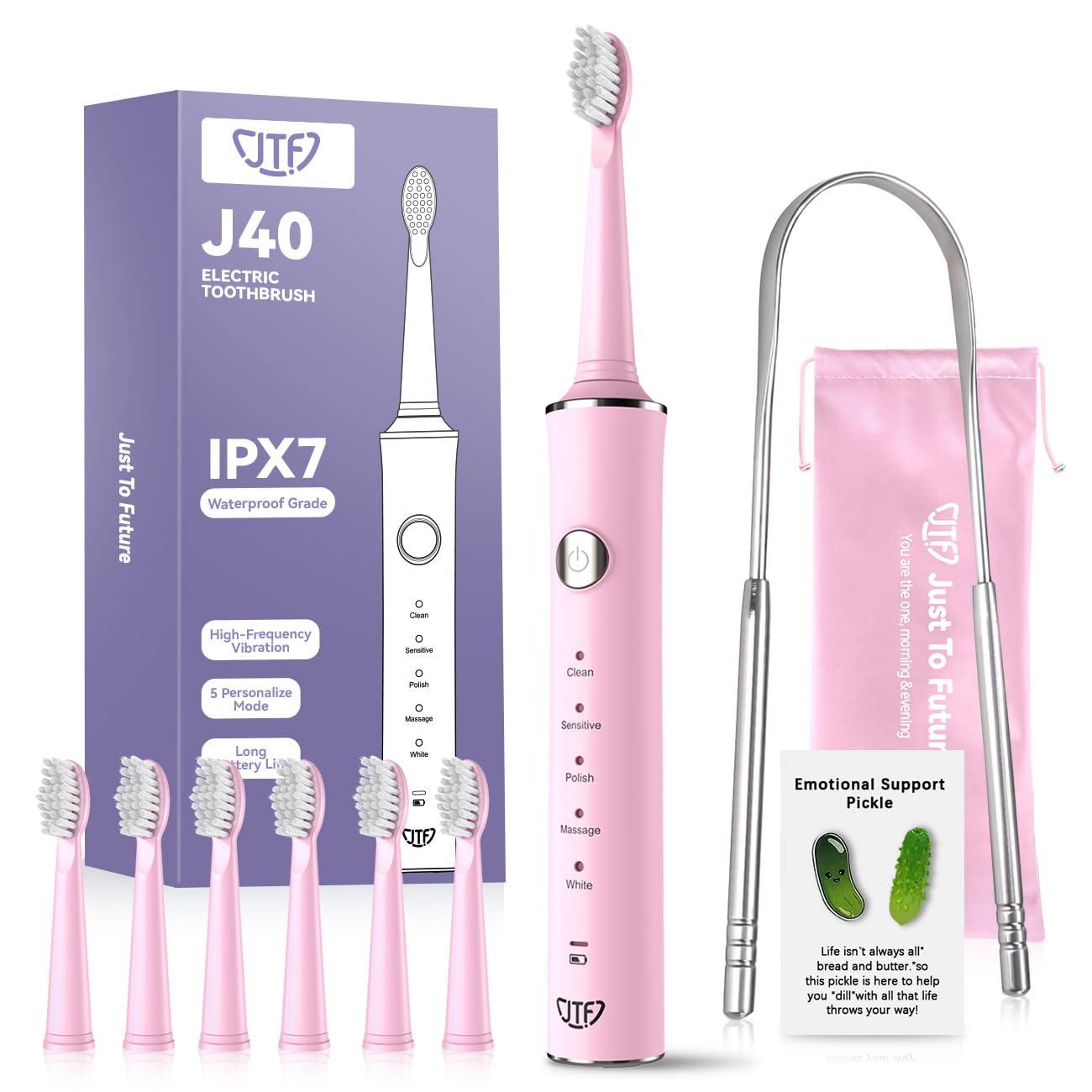 JTF Sonic Electric Toothbrush for Adults