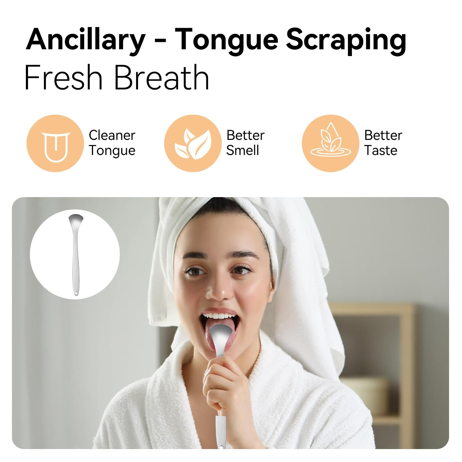 Six replacement brush heads with ergonomic W-shaped design