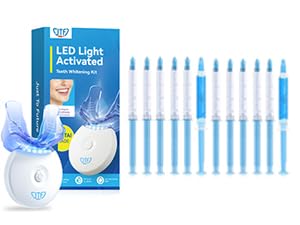 JTF Portable Teeth Whitening Kit with LED light device
