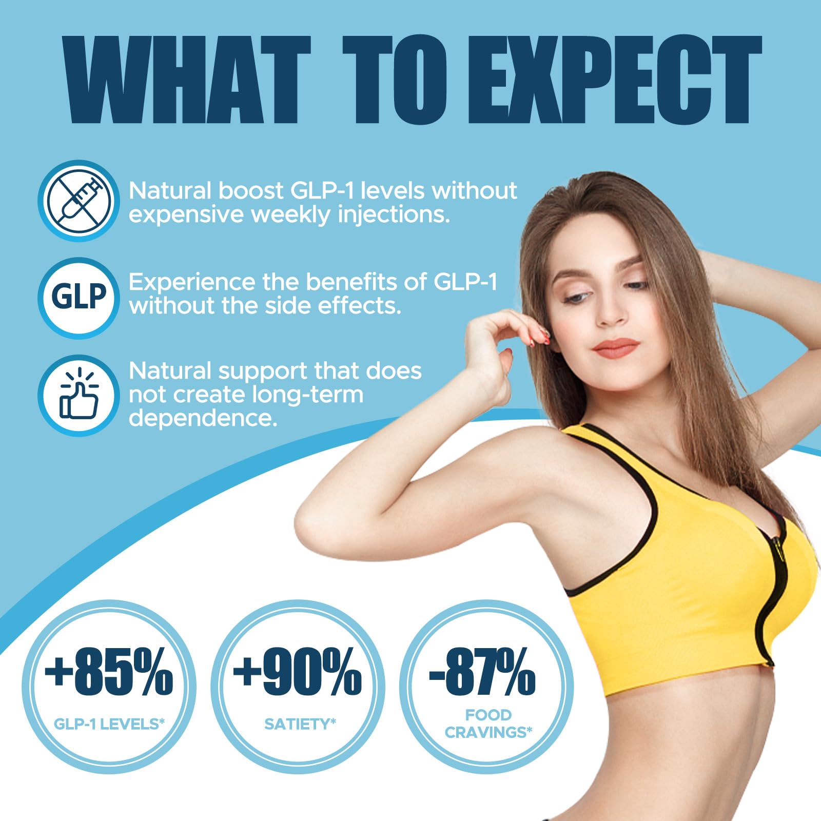 Vegan non-GMO gluten-free GLP-1 booster label