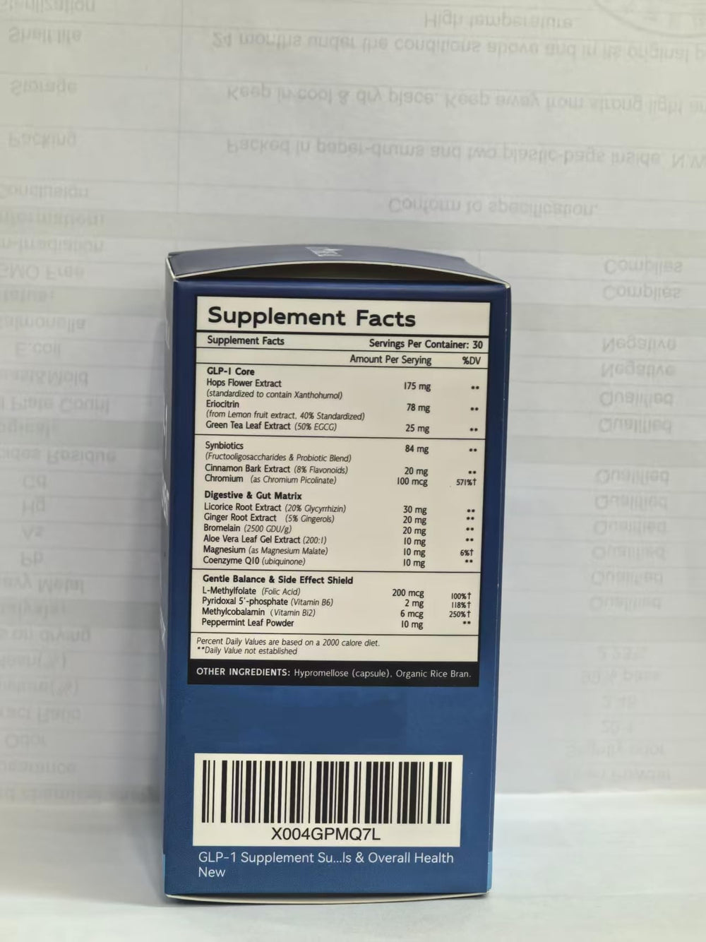 Scientifically formulated GLP-1 probiotic capsules