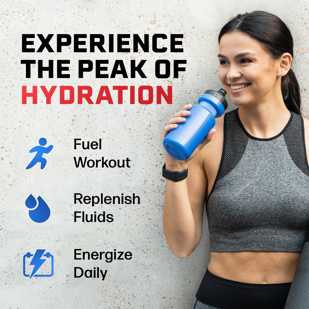 Juicy Mixes PeakH2O Ice Pop in a glass for zero-sugar hydration.