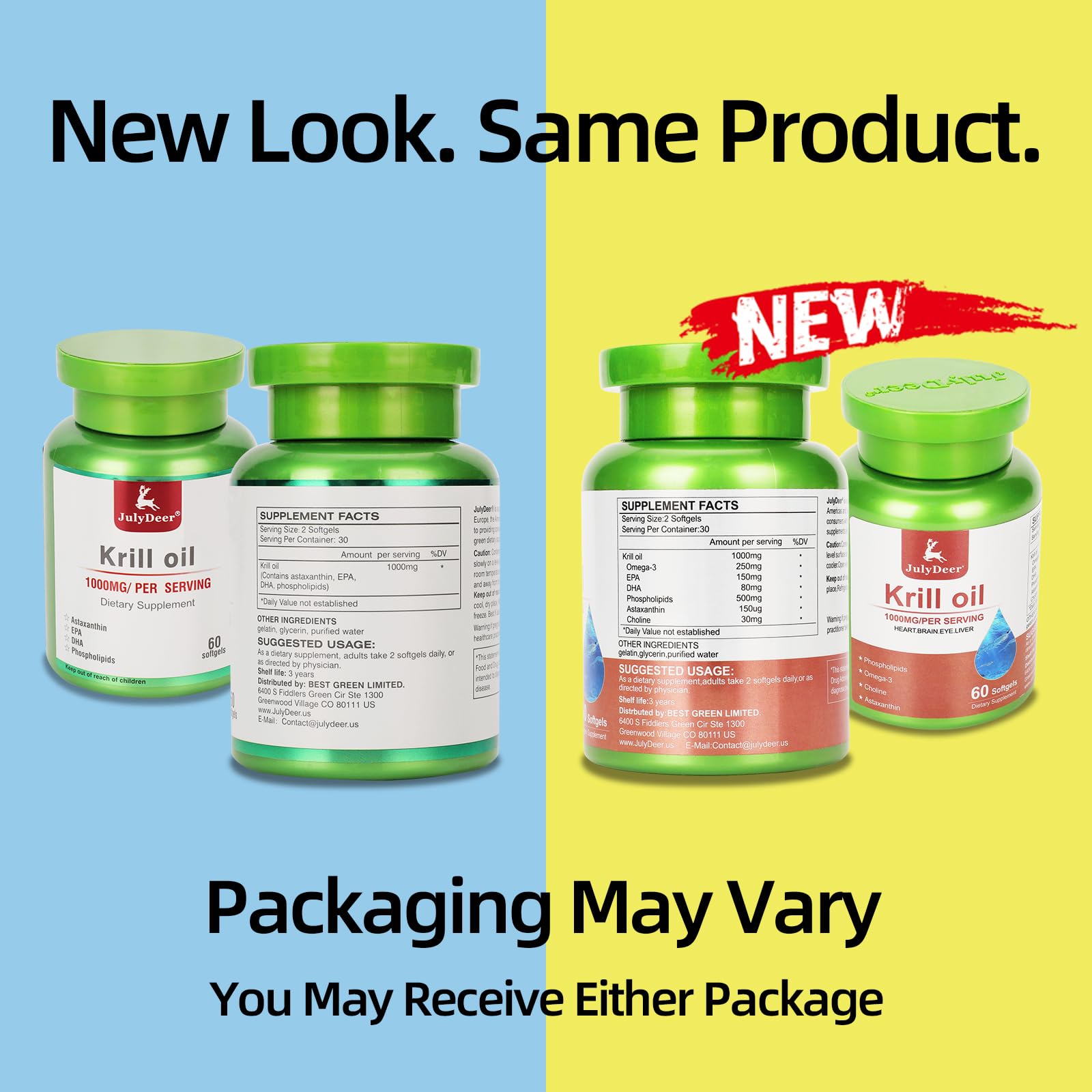 EPA and DHA from Antarctic Krill Oil with astaxanthin and phospholipids