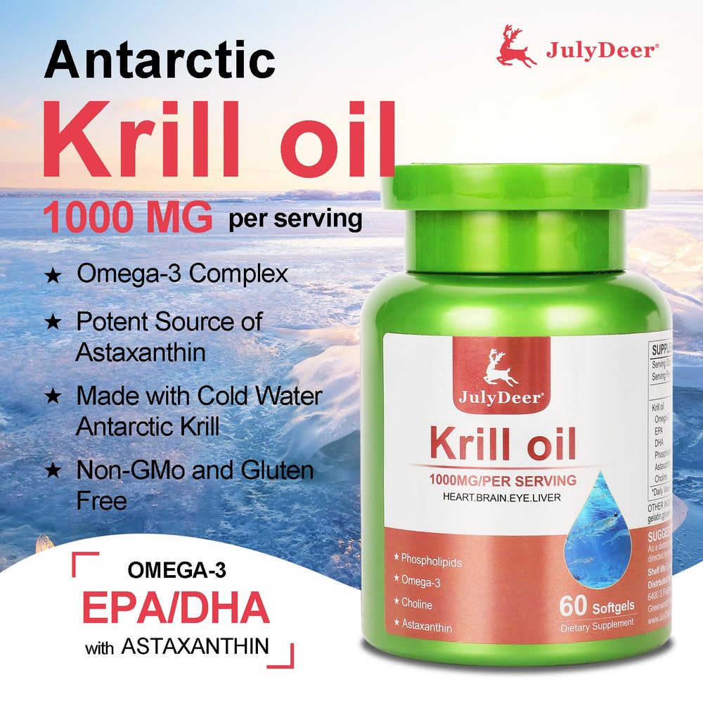 Krill oil softgels with no fishy aftertaste