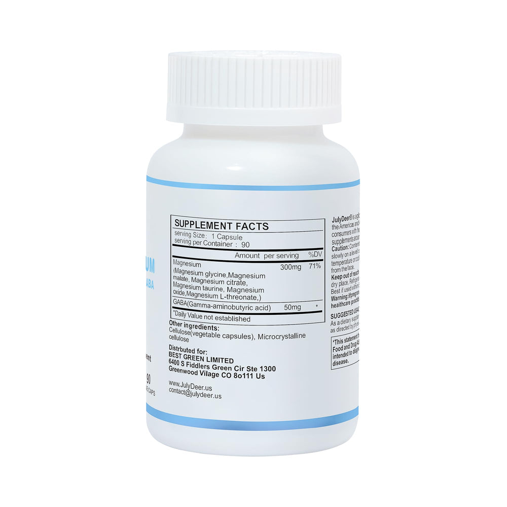 Close-up of JulyDeer product bottle with label details