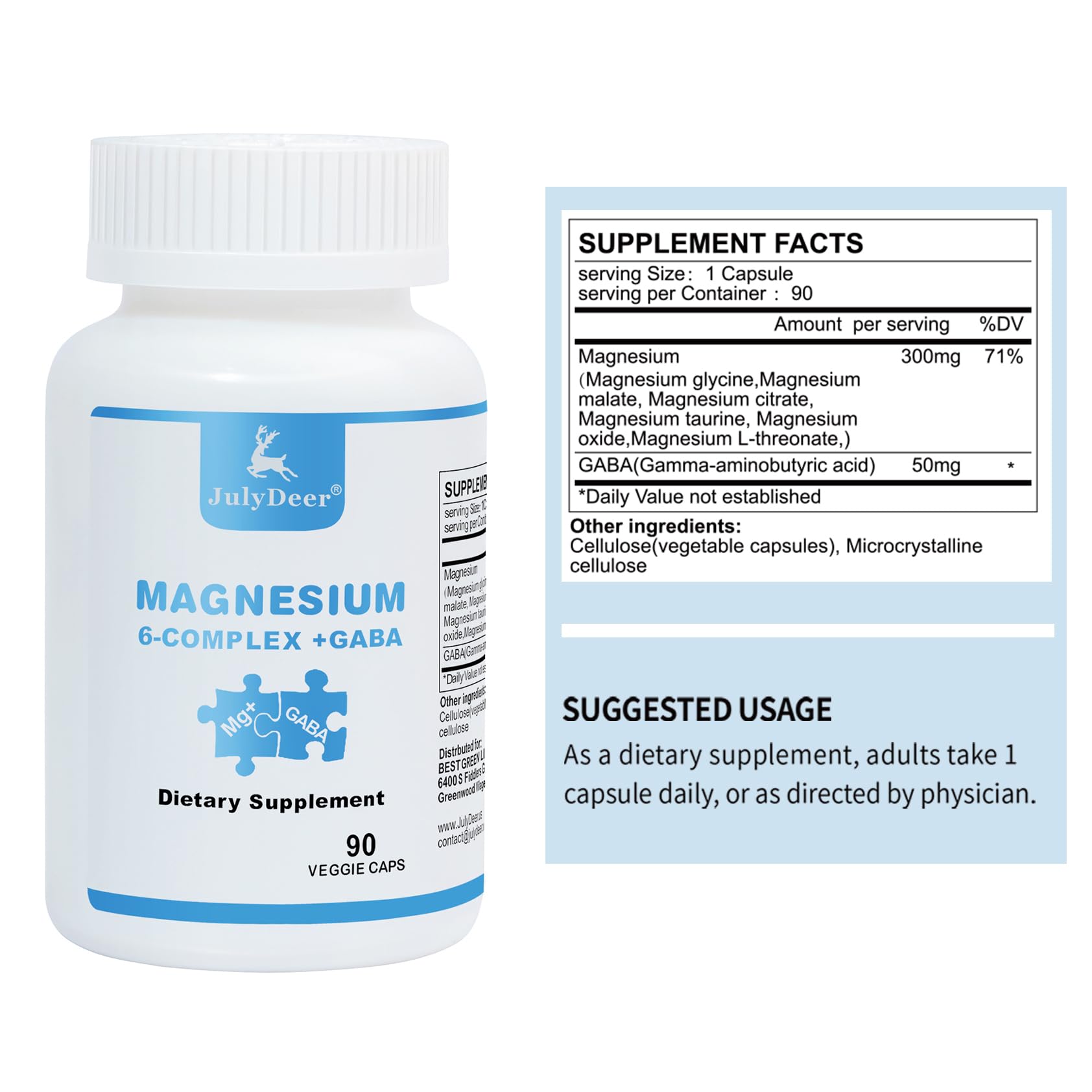 Graphic showing six magnesium forms: glycinate, malate, citrate, taurine, oxide, L-threonate