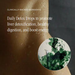 Close-up of Juna Chlorophyll Liquid Drops bottle and label