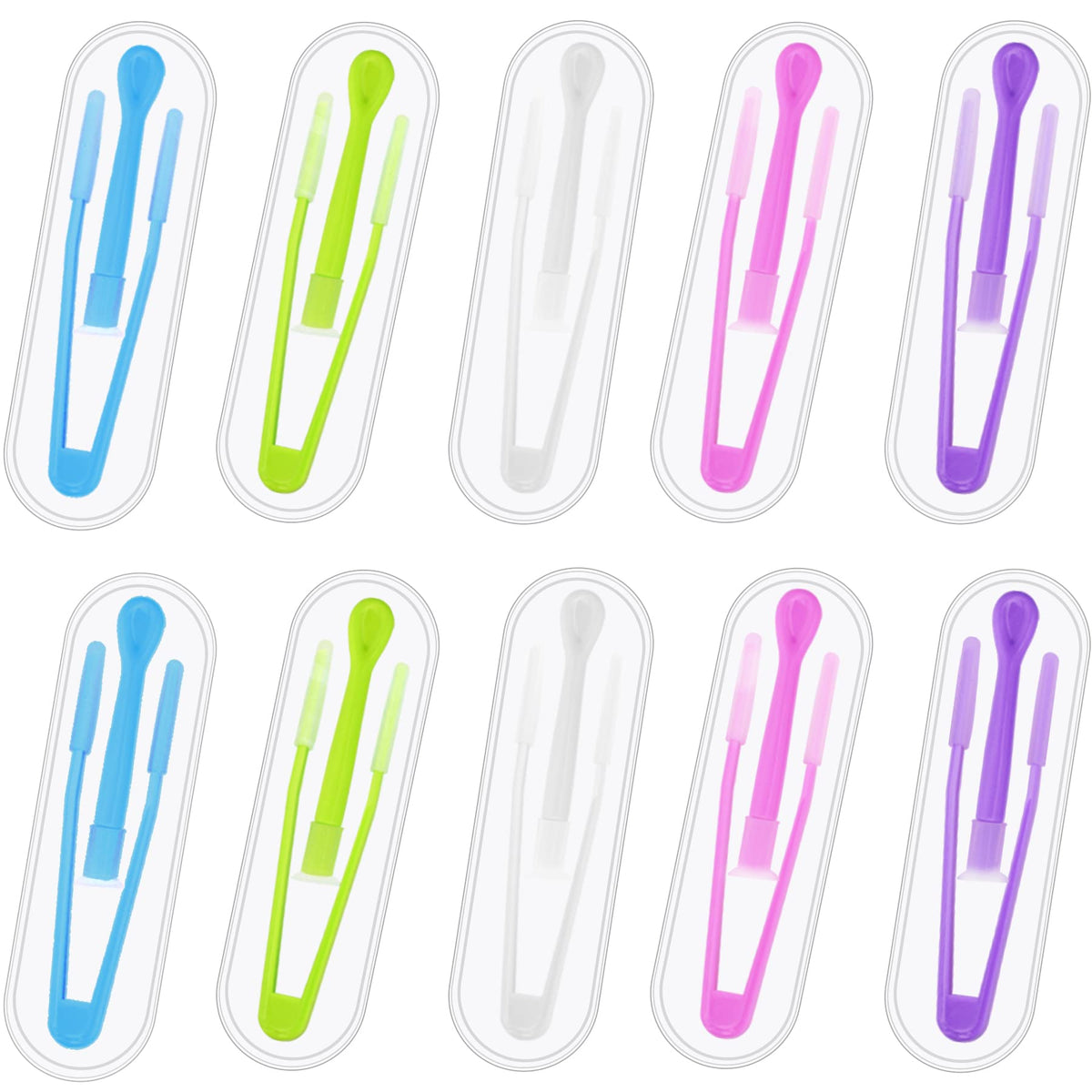 Pink contact lens remover tool with case