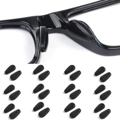 Junsika black silicone adhesive nose pads for glasses