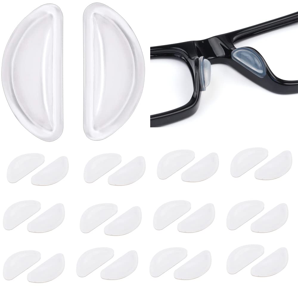 Junsika soft silicone eyeglass nose pads pack of 12