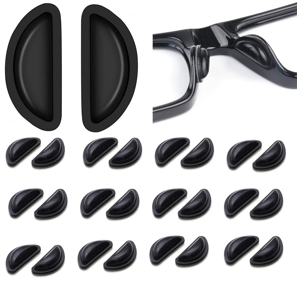 Close-up of Junsika soft silicone eyeglass nose pads