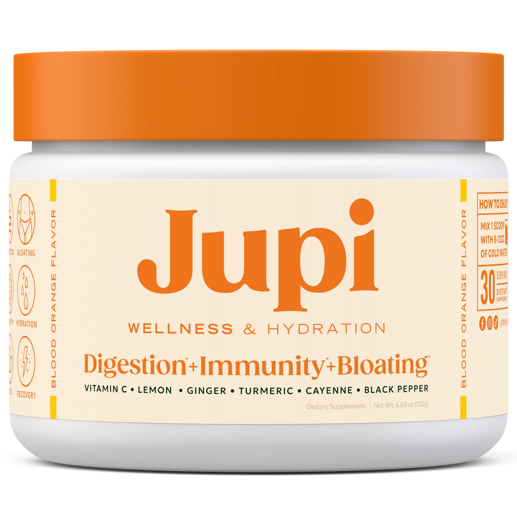 Jupi Hydration & Wellness Powder Turmeric Ginger Shot