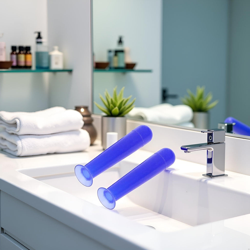 Blue silicone lens inserter with small suction cup