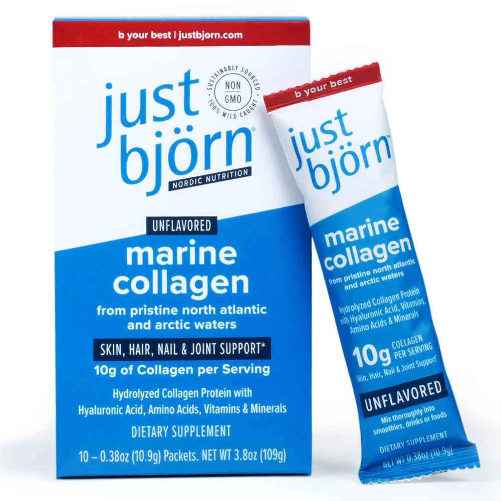 Just Bjorn Marine Collagen Stick Pack - front view