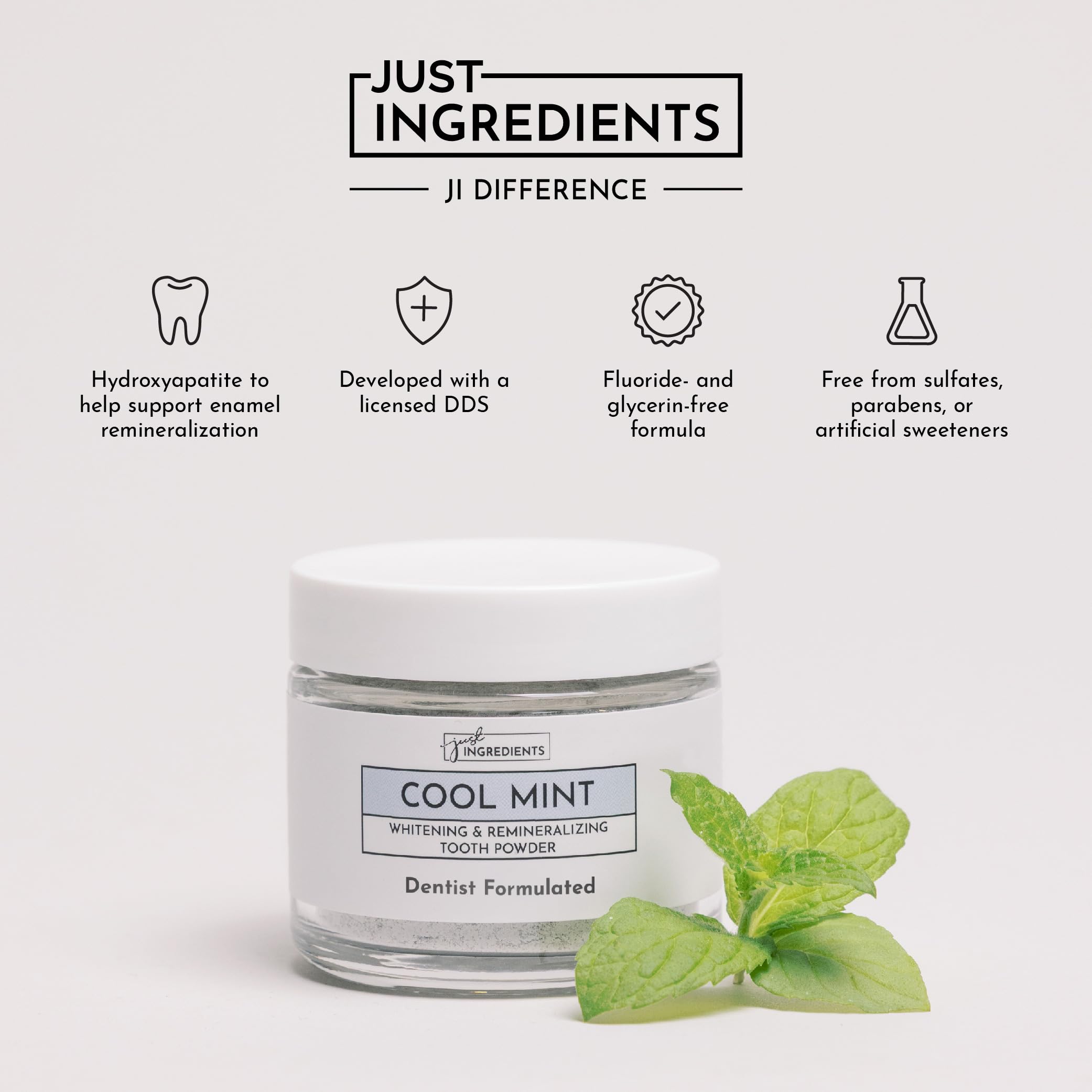Toothbrush dipped into remineralizing powder