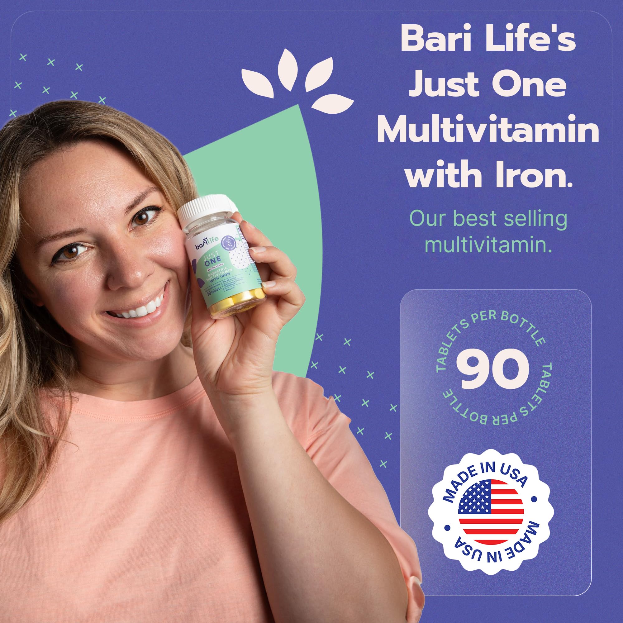 Water-activated vanilla-scent coating on Just One pill