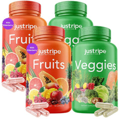 Front view of Just Ripe Nutrition Fruits & Veggies supplement 2-pack