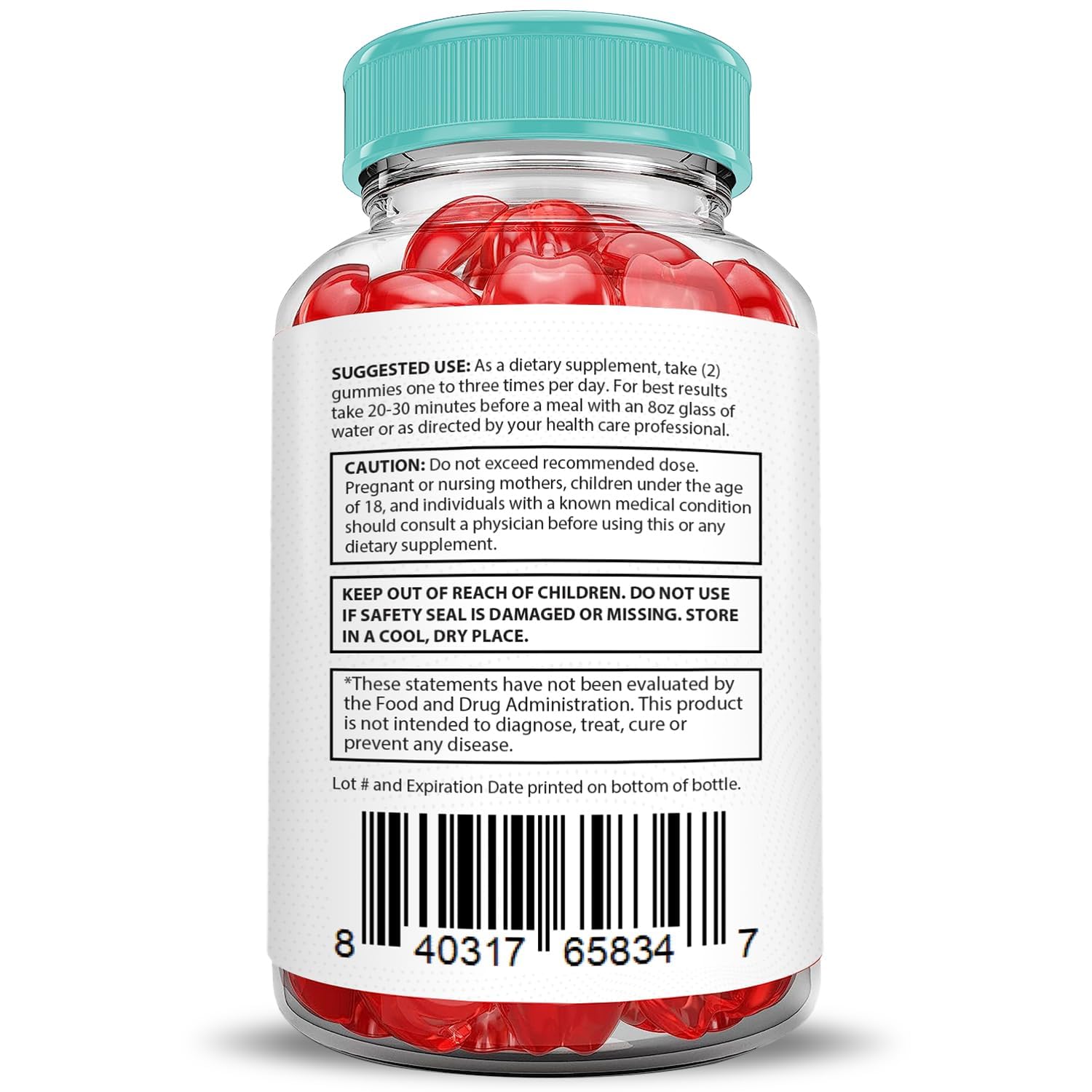 Vegan, Non-GMO, Gluten-free, gelatin-free packaging of Ketosophy Gummies