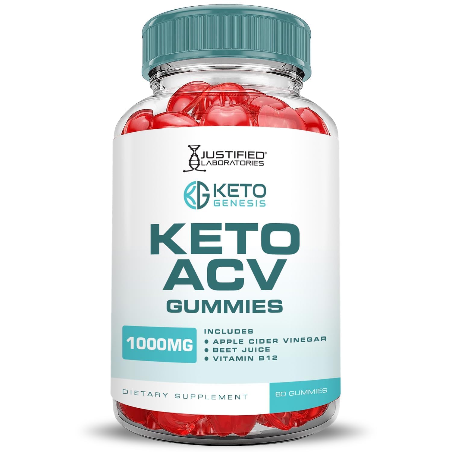 Justified Laboratories Keto Genesis gummies featuring B12 and folate for daily energy support