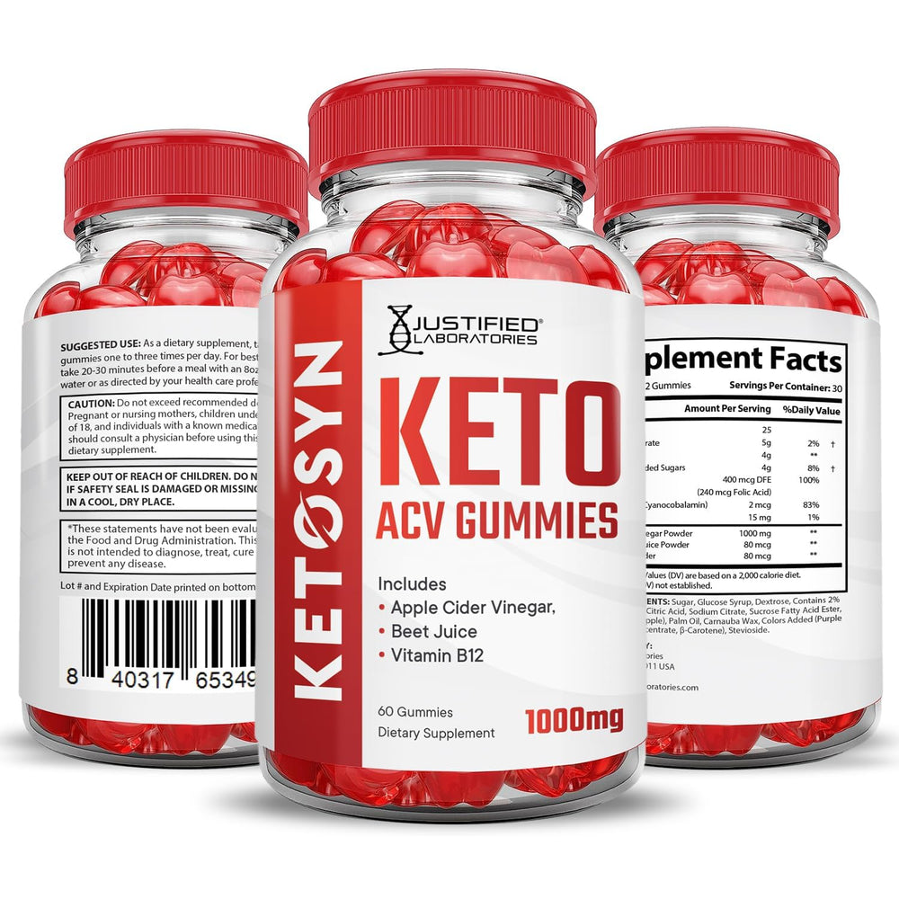 Justified Ketosyn Keto ACV Gummies quick-chew shown for a busy day.