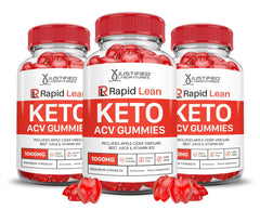 Justified Laboratories Rapid Lean Keto ACV Gummies bottle shows a convenient daily wellness ritual.