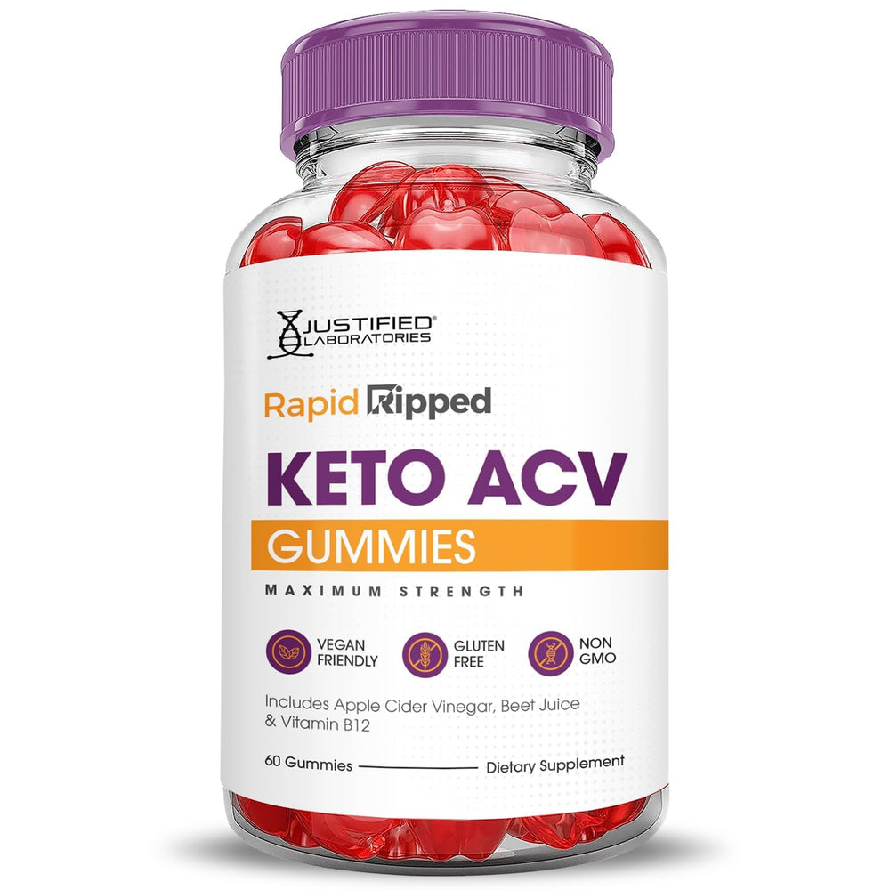 Justified Laboratories Rapid Ripped Keto ACV Gummies safety and quality emphasis via vegan non-GMO formulation.