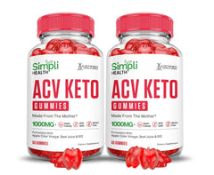 Justified Laboratories Simpli Health Keto ACV Gummies two-pack front view for convenient daily routine