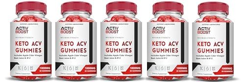 Justified Laboratories Activboost Keto ACV Gummies packaging highlighting vegan, non-GMO formula.
