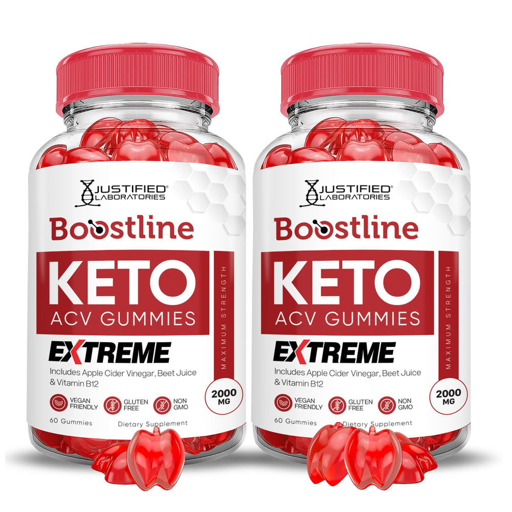 Gomitas Boostline Keto ACV de Justified Laboratories en tarro, snack sabroso y práctico