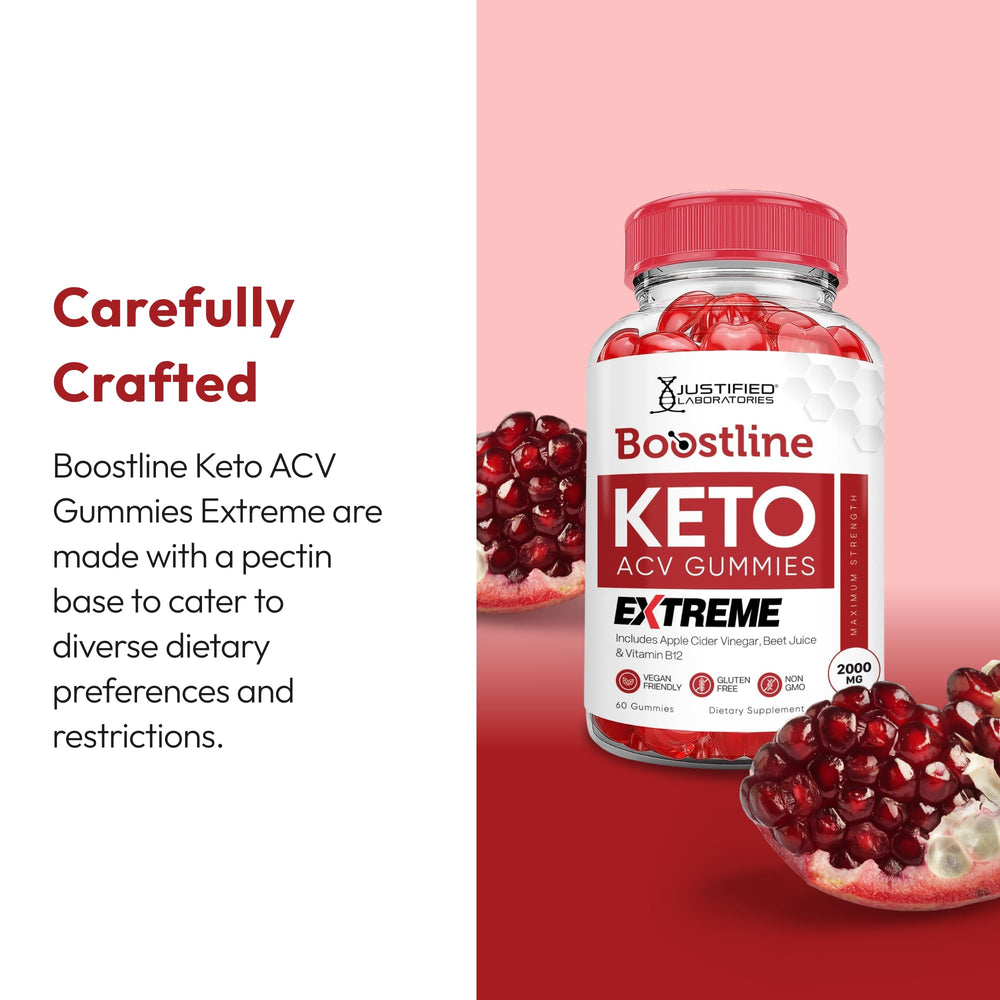 Justified Laboratories BoostLine Keto ACV Gummies flavor profile close-up