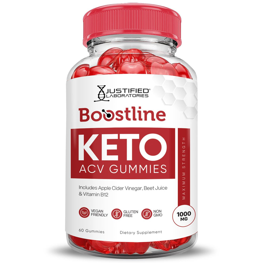 Justified Laboratories Boostline Keto ACV Gummies use a pectin base for smooth, chewy texture.