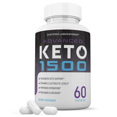 Justified Laboratories Keto 1500 bottle front view
