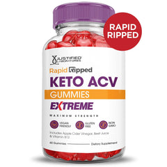 Ingredients and formulation details for Justified Laboratories Keto ACV Gummies