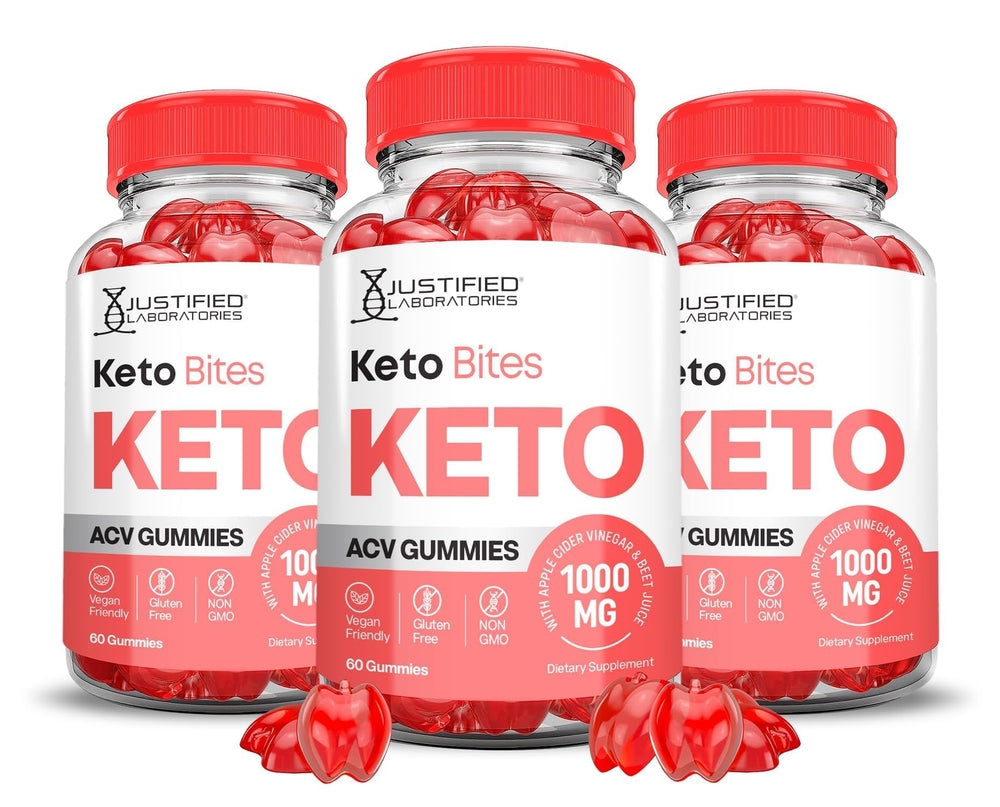 Justified Laboratories Keto Bites ACV Gummies bottle with label
