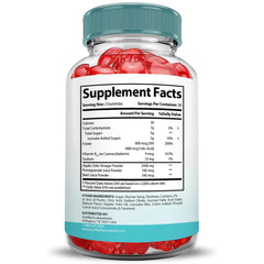 Beet juice and pomegranate ingredients in gummies