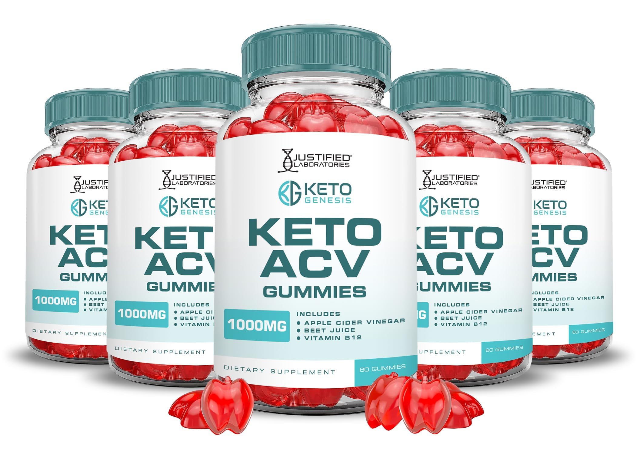 Justified Laboratories Keto Genesis ACV Gummies bottle label