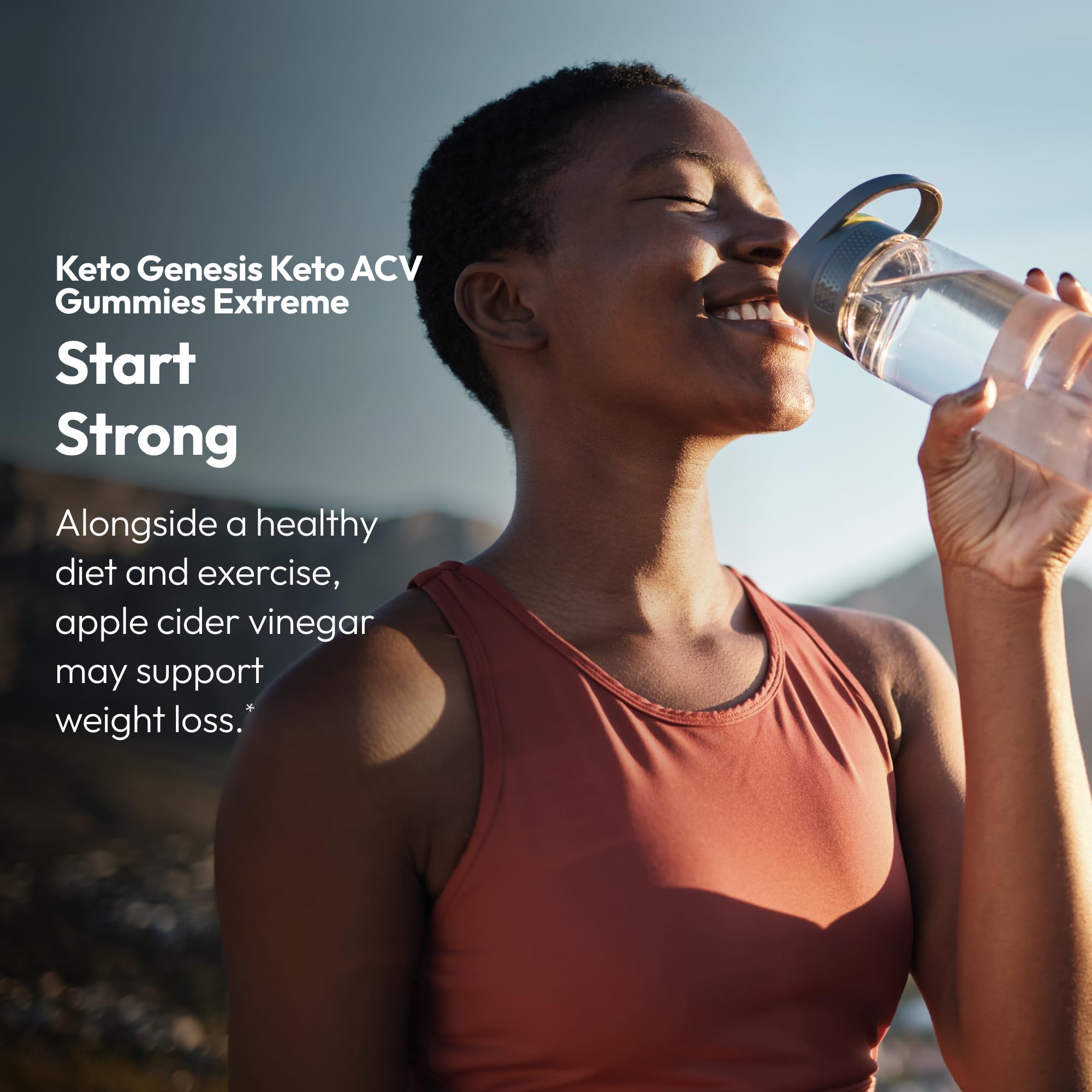 Justified Laboratories Keto Genesis bottle close-up highlighting vegan non-GMO formula
