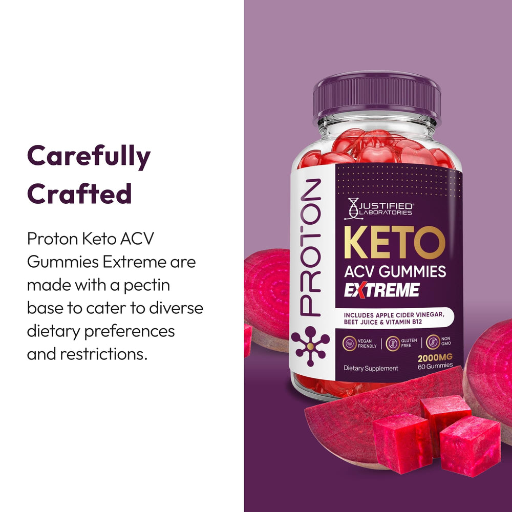 Justified Laboratories Proton Keto ACV ingredients information on label