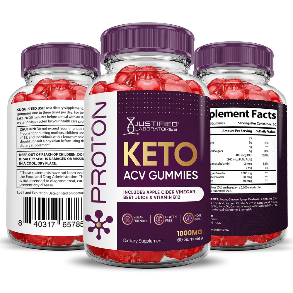 Justified Laboratories Proton Protein Keto ACV Gummies daily ritual-friendly snack for easy routine integration.