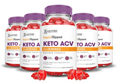 Justified Laboratories Rapid Ripped Keto ACV bottle showing 1000mg per serving for daily use.
