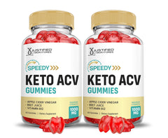 Justified Laboratories 2-Pack Speedy Keto ACV Gummies bottle label