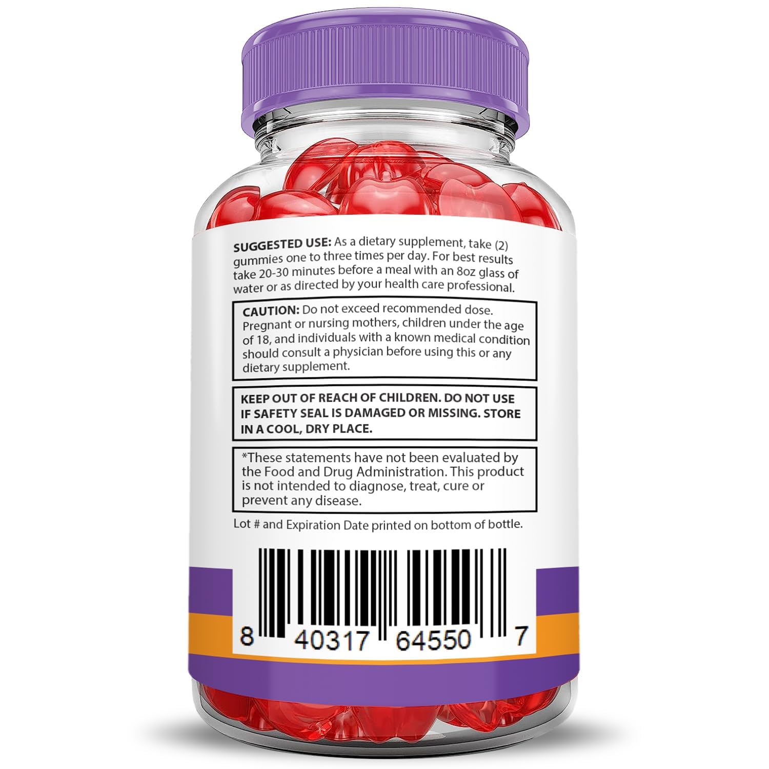 Vegan, Non-GMO, gluten-free, gelatin-free gummy formulation