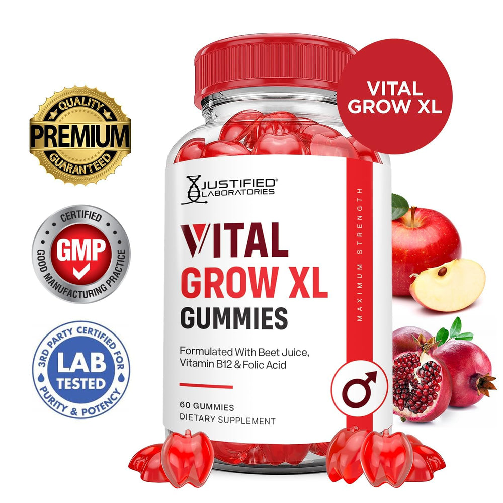 Gummies showing texture and color of Vital Grow XL