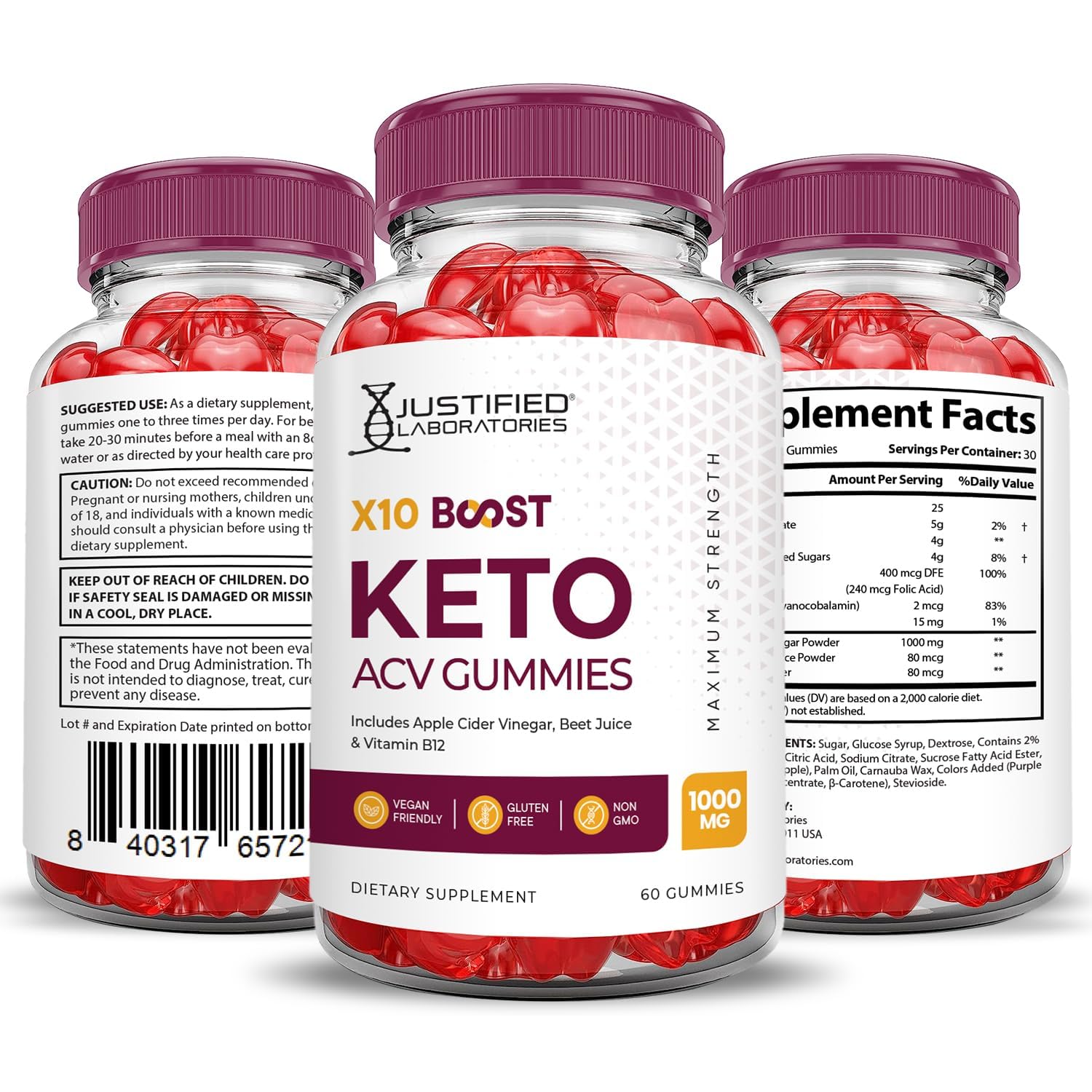 GMP certified facility badge and third-party testing icons