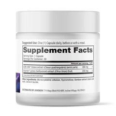 Juvenon GLP-1 Gold bottle – back label