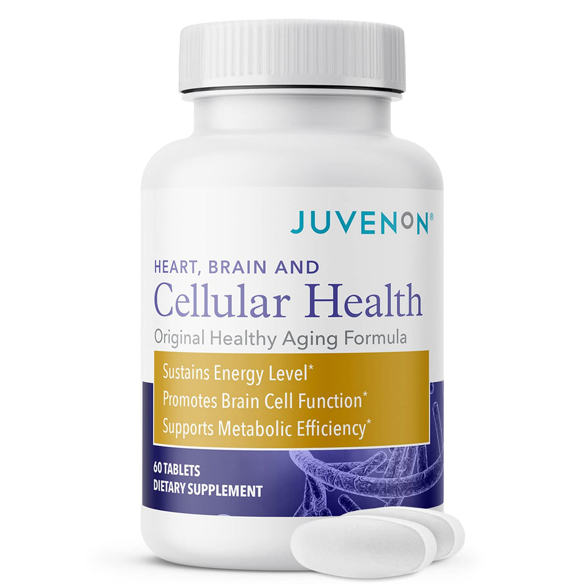 Juvenon Cellular Health bottle on white background