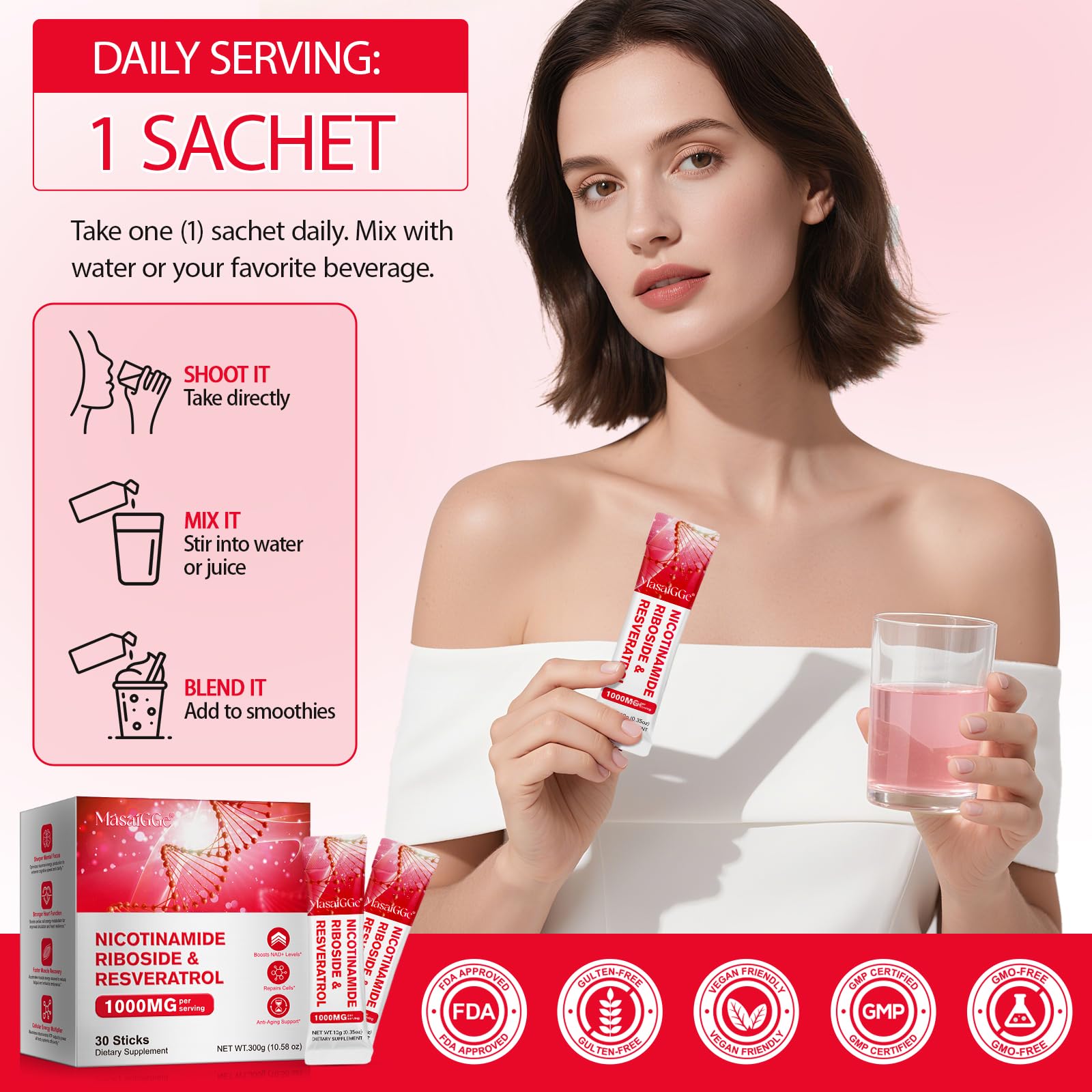 Active lifestyle with NAD energy support