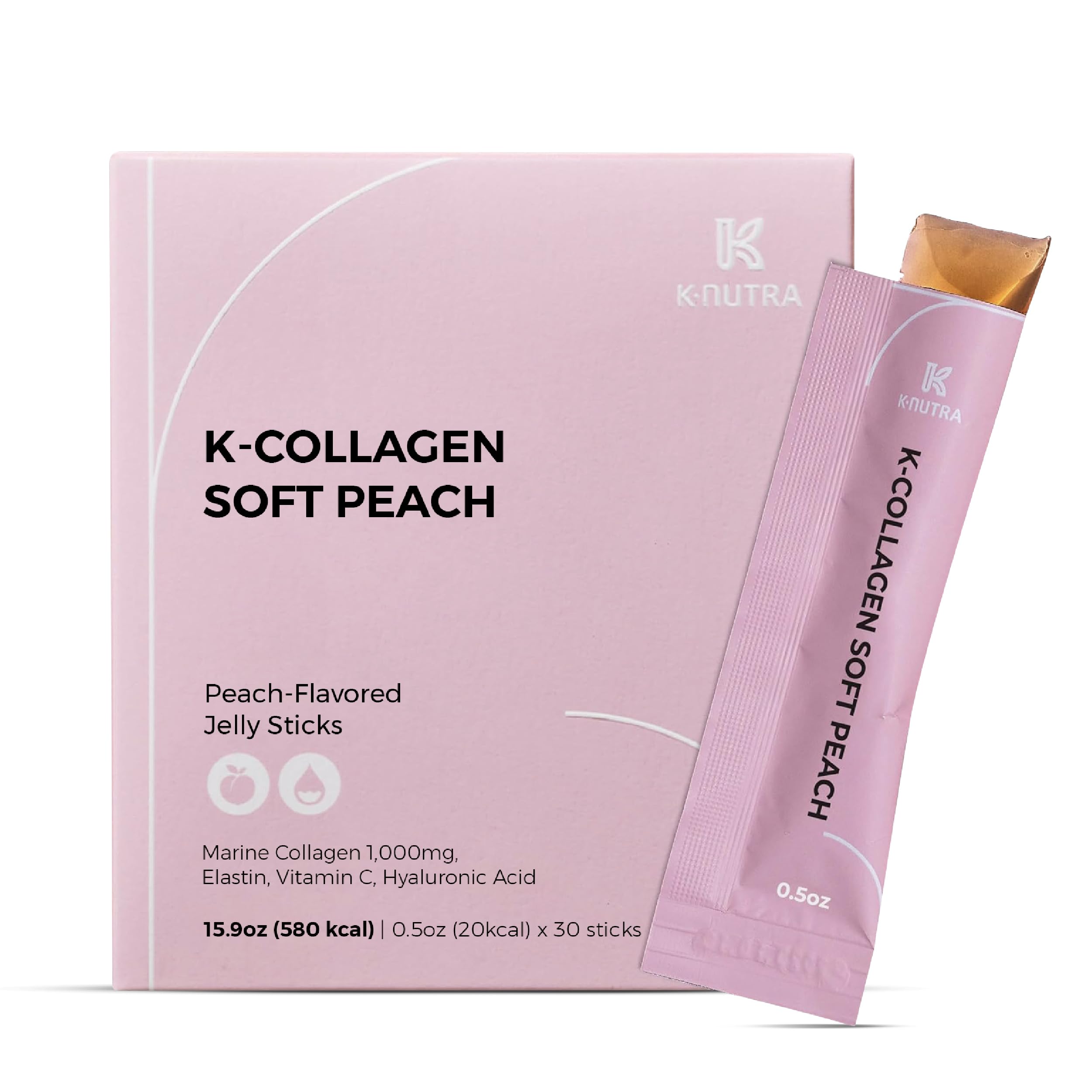 K-Nutra K-Collagen Soft Peach box with 30 sticks
