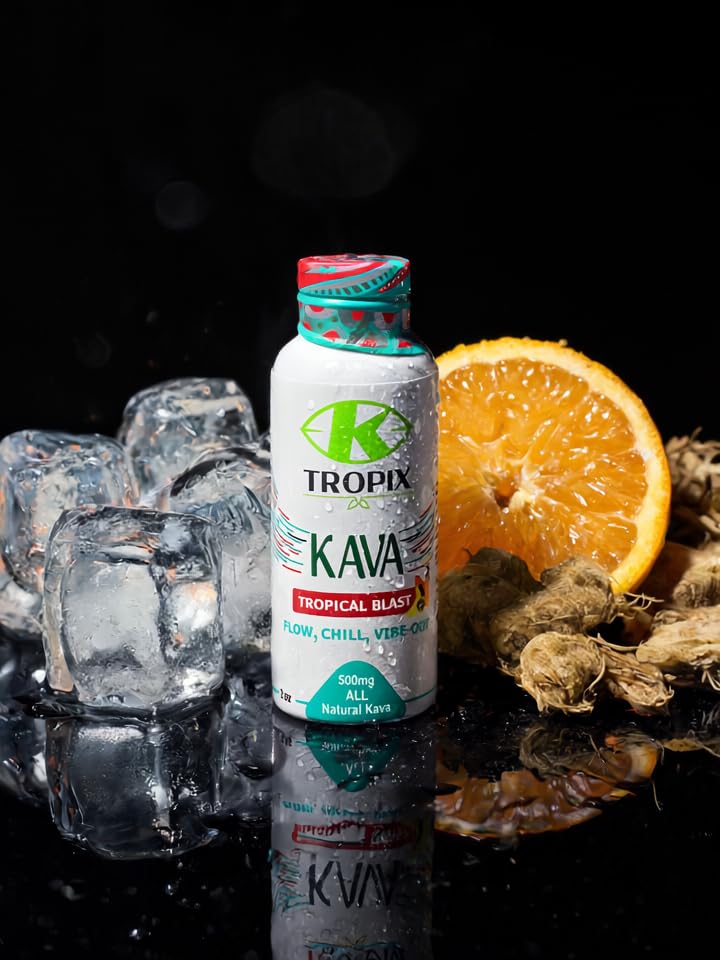 Tropical flavor label close-up